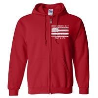 Vintage Independence Day 1776 Full Zip Hoodie