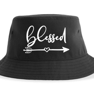Vintage Inspirational Blessed  Sustainable Bucket Hat