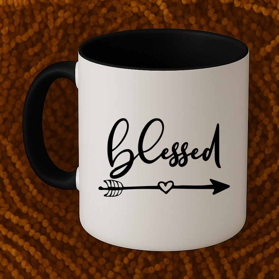 Vintage Inspirational Blessed  Mug