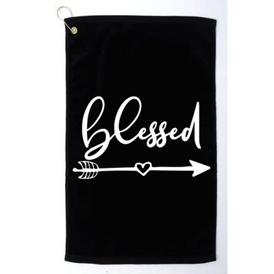 Vintage Inspirational Blessed  Platinum Collection Golf Towel