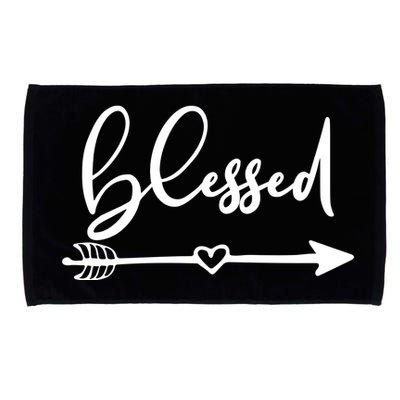 Vintage Inspirational Blessed  Microfiber Hand Towel