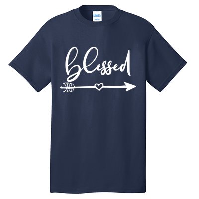 Vintage Inspirational Blessed  Tall T-Shirt