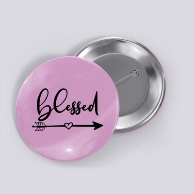 Vintage Inspirational Blessed  Button