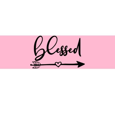 Vintage Inspirational Blessed  Bumper Sticker