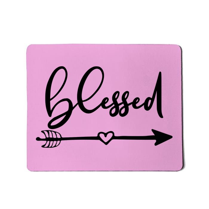 Vintage Inspirational Blessed  Mousepad