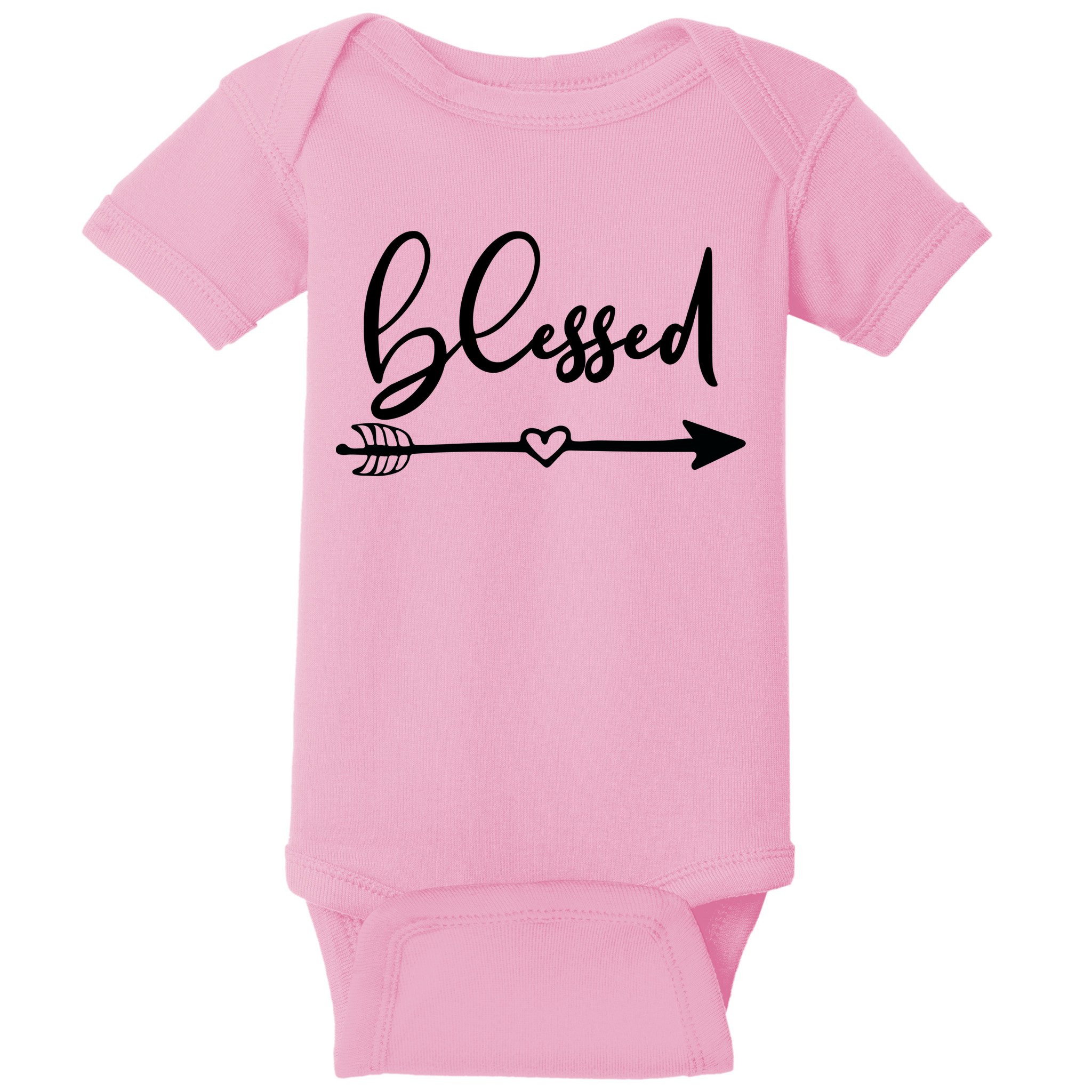 Vintage Inspirational Blessed  Baby Bodysuit