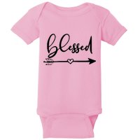 Vintage Inspirational Blessed  Baby Bodysuit