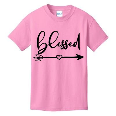 Vintage Inspirational Blessed  Kids T-Shirt