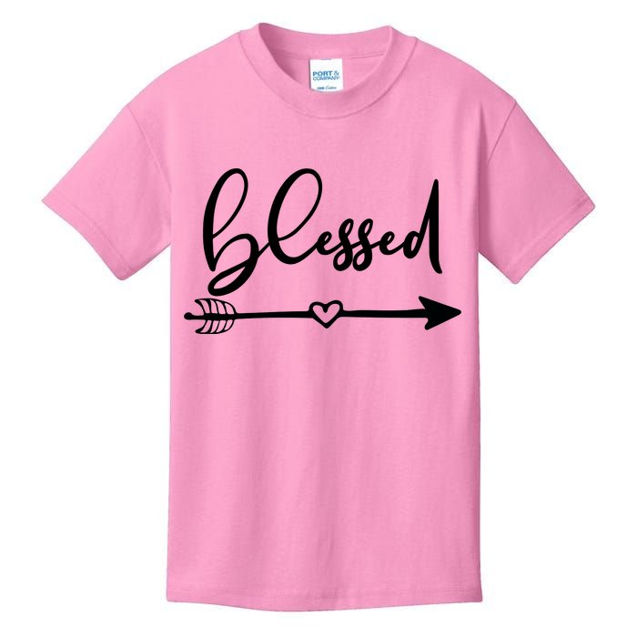 Vintage Inspirational Blessed  Kids T-Shirt