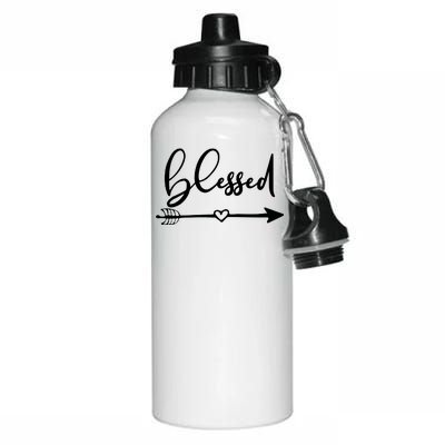 Vintage Inspirational Blessed  Aluminum Water Bottle