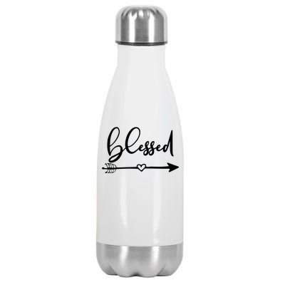 Vintage Inspirational Blessed  Stainless Steel Insulated Water Bottle