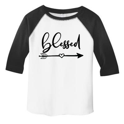 Vintage Inspirational Blessed  Toddler Fine Jersey T-Shirt