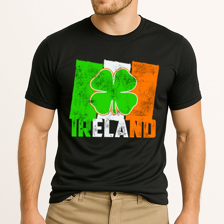 Vintage Ireland Irish Flag St. Patrick's Day Cooling Performance Crew T-Shirt