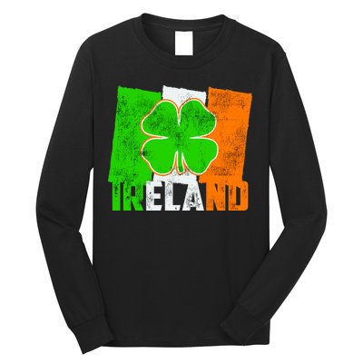 Vintage Ireland Irish Flag St. Patrick's Day Long Sleeve Shirt