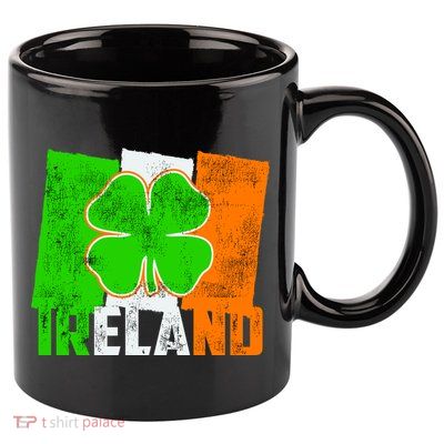 Vintage Ireland Irish Flag St. Patrick's Day 11oz C Handle Ceramic Mug
