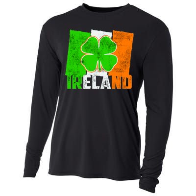 Vintage Ireland Irish Flag St. Patrick's Day Cooling Performance Long Sleeve Crew