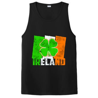 Vintage Ireland Irish Flag St. Patrick's Day PosiCharge Competitor Tank