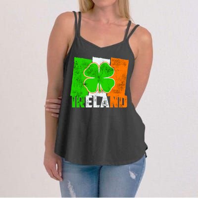 Vintage Ireland Irish Flag St. Patrick's Day Women's Strappy Tank