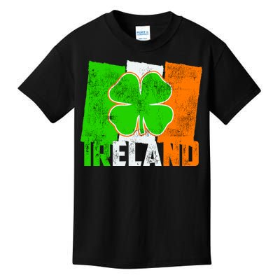 Vintage Ireland Irish Flag St. Patrick's Day Kids T-Shirt