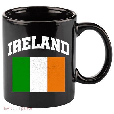 Vintage Ireland Team Flag 11oz C Handle Ceramic Mug