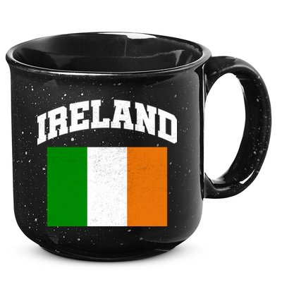 Vintage Ireland Team Flag 15oz Campfire Ceramic Mug