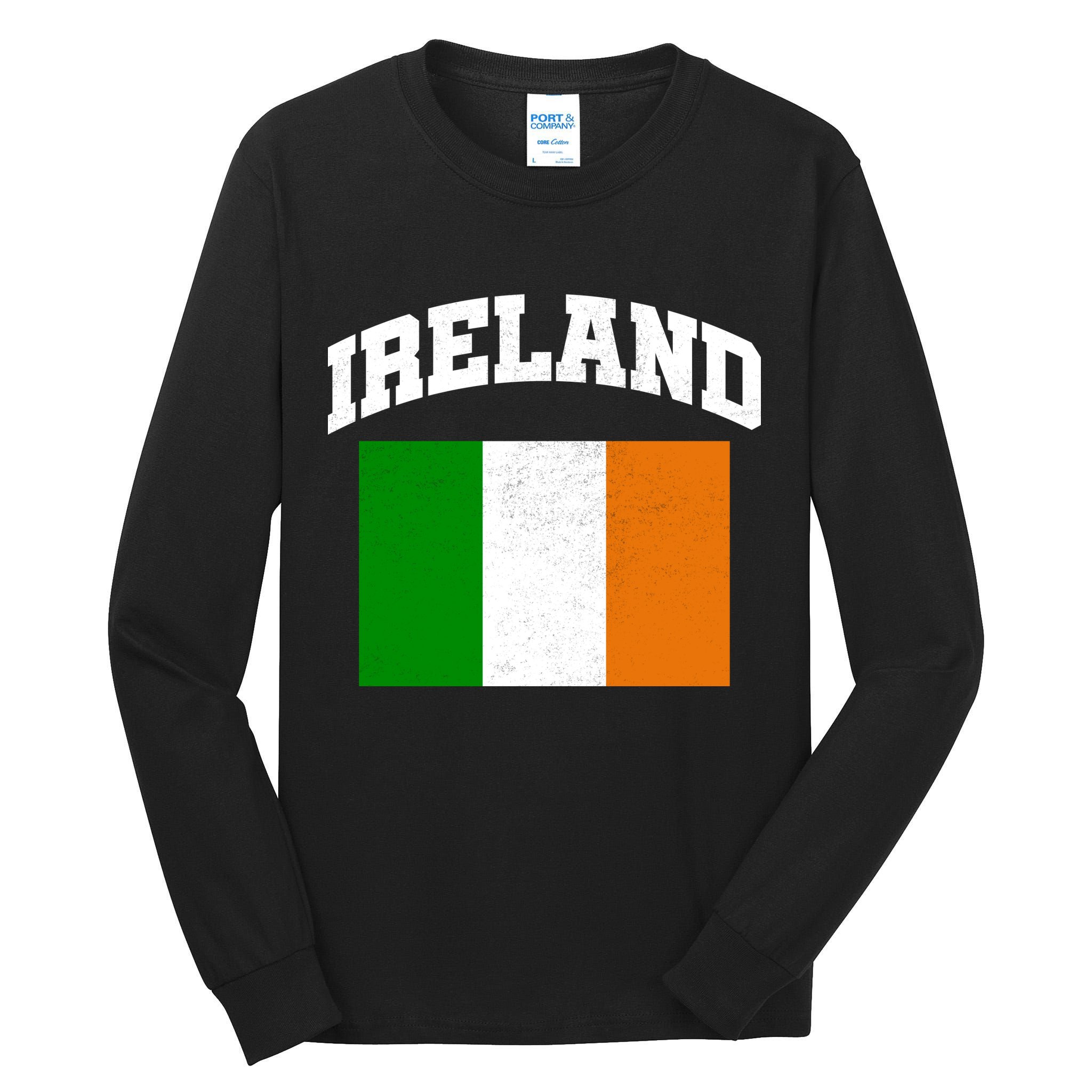 Vintage Ireland Team Flag Tall Long Sleeve T-Shirt