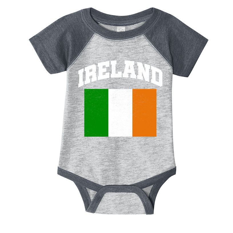 Vintage Ireland Team Flag Infant Baby Jersey Bodysuit