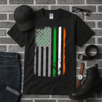 Vintage Irish American Flag Tall T-Shirt