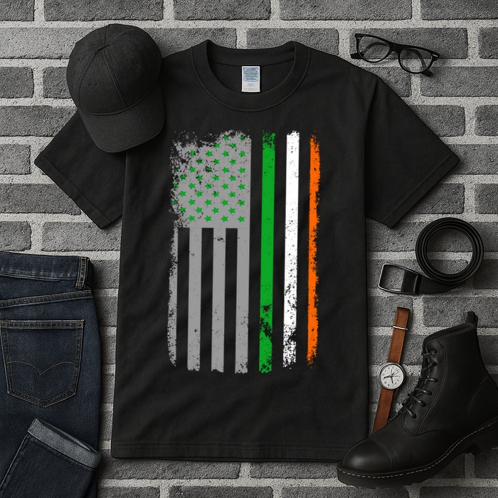 Vintage Irish American Flag Tall T-Shirt