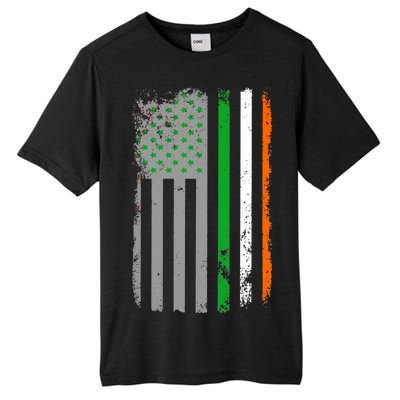 Vintage Irish American Flag Tall Fusion ChromaSoft Performance T-Shirt