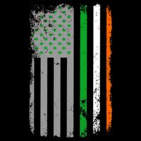 Vintage Irish American Flag Baby Bodysuit