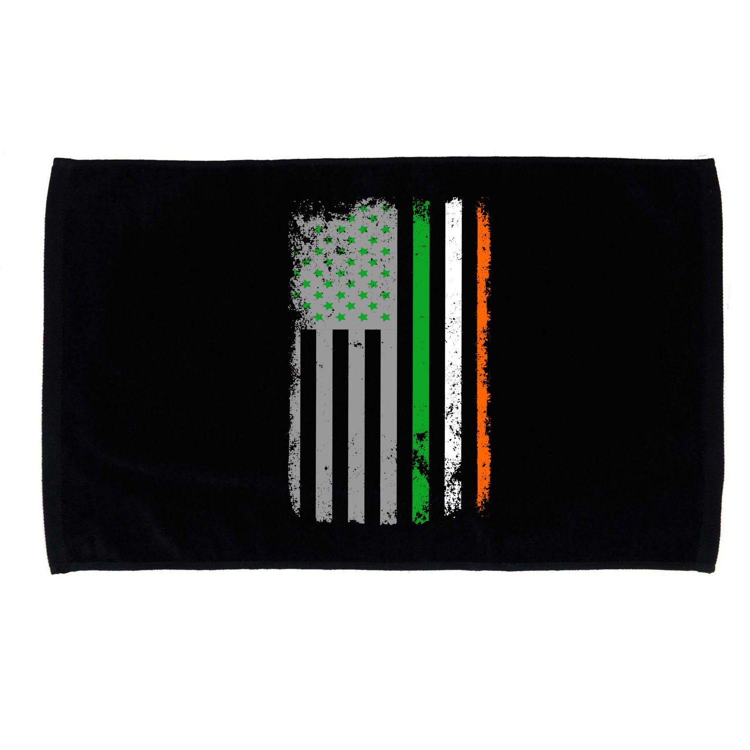 Vintage Irish American Flag Microfiber Hand Towel