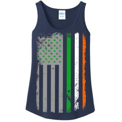 Vintage Irish American Flag Ladies Essential Tank