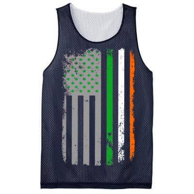 Vintage Irish American Flag Mesh Reversible Basketball Jersey Tank