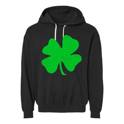 Vintage Irish Clover Garment-Dyed Fleece Hoodie