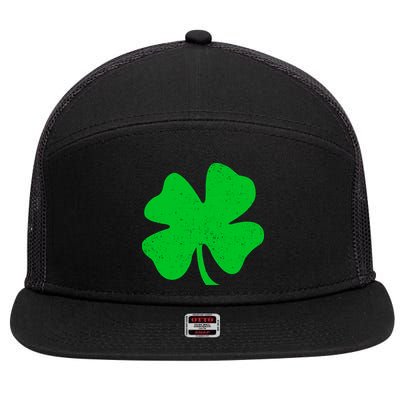 Vintage Irish Clover 7 Panel Mesh Trucker Snapback Hat