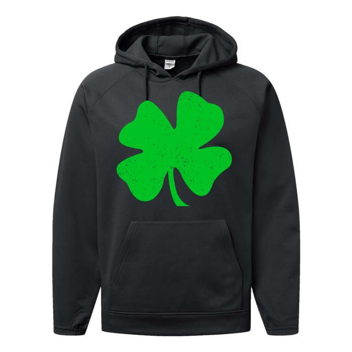 Vintage Irish Clover Performance Fleece Hoodie