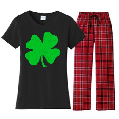 Vintage Irish Clover Women's Flannel Pajama Set