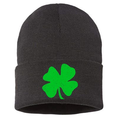 Vintage Irish Clover Sustainable Knit Beanie