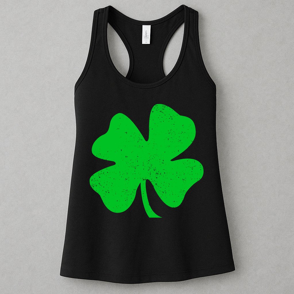 Vintage Irish Clover Womens Tank Top
