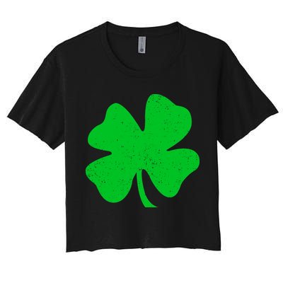 Vintage Irish Clover Crop Top
