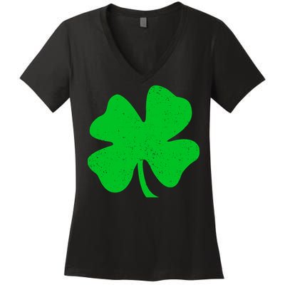 Vintage Irish Clover Women's V-Neck T-Shirt