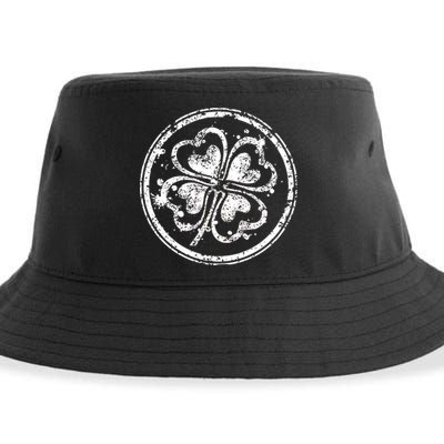Vintage Irish Clover Cloverleaf Sustainable Bucket Hat