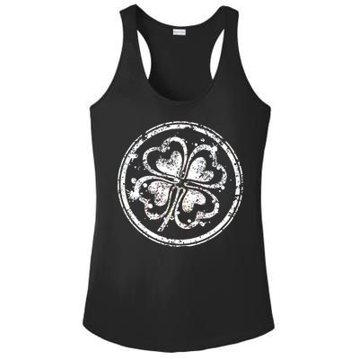 Vintage Irish Clover Cloverleaf Ladies PosiCharge Competitor Racerback Tank