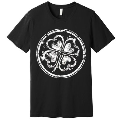 Vintage Irish Clover Cloverleaf Premium T-Shirt