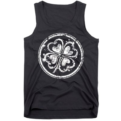 Vintage Irish Clover Cloverleaf Tank Top