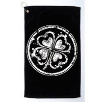 Vintage Irish Clover Cloverleaf Golf Towel