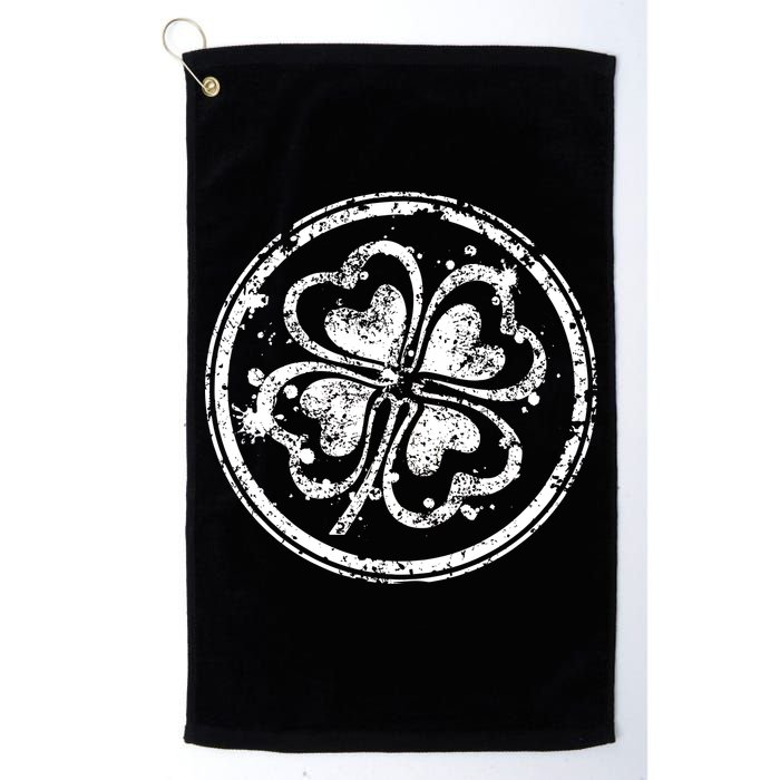 Vintage Irish Clover Cloverleaf Golf Towel