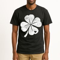 Vintage Irish Clover Heart Tall T-Shirt