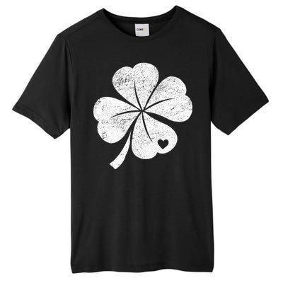 Vintage Irish Clover Heart Tall Fusion ChromaSoft Performance T-Shirt